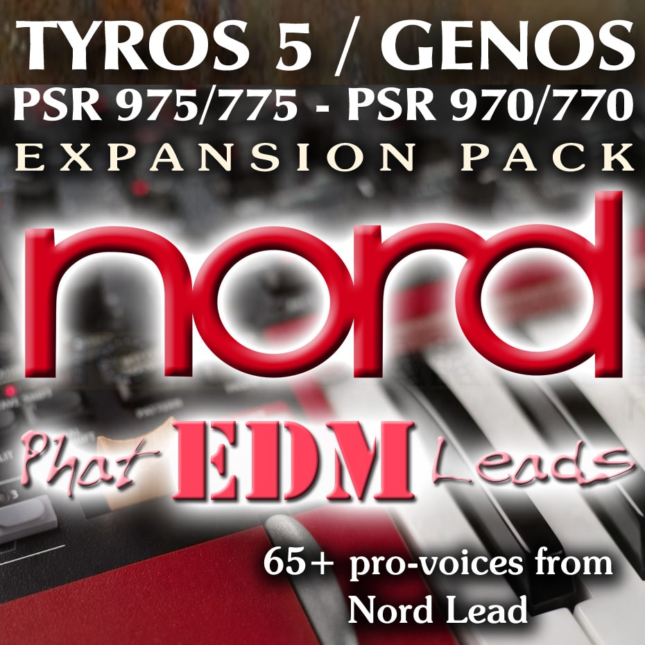 Expansion Pacxk for Yamaha Genos, with EDM Leads from Nord Lead